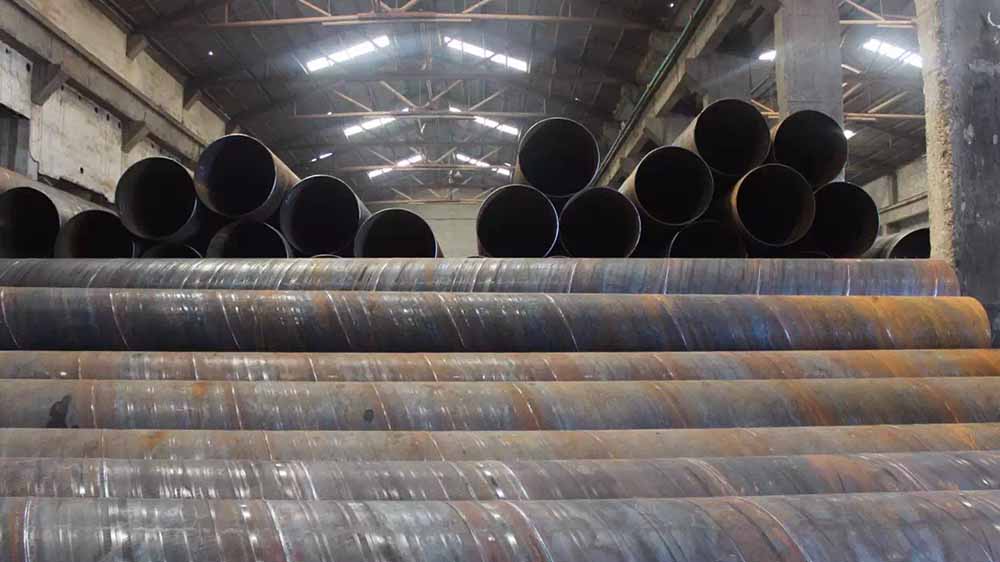 Quality identification of spiral steel pipe