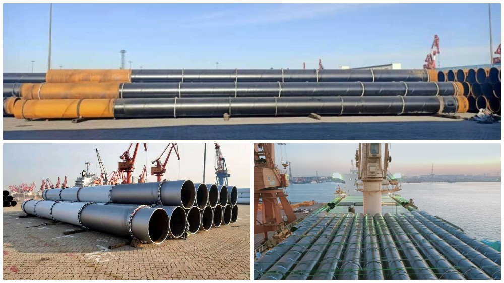 Industrial steel pilling pipe export